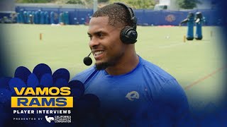 Jarquez Hunter Talks Power Lifting Background, Rams Locker Room Culture & Rams-Chargers Game Goals Details