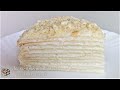 Торт Наполеон с Кокосовым кремом Без яиц Без молочных продуктов Легко приготовить Пост vegan