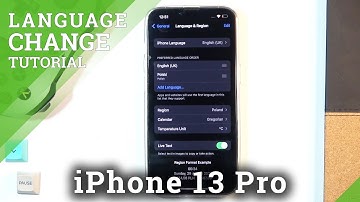 How to Change Language on iPhone 13 Pro - Set Up Language | Open iPhone 13 Pro Language List