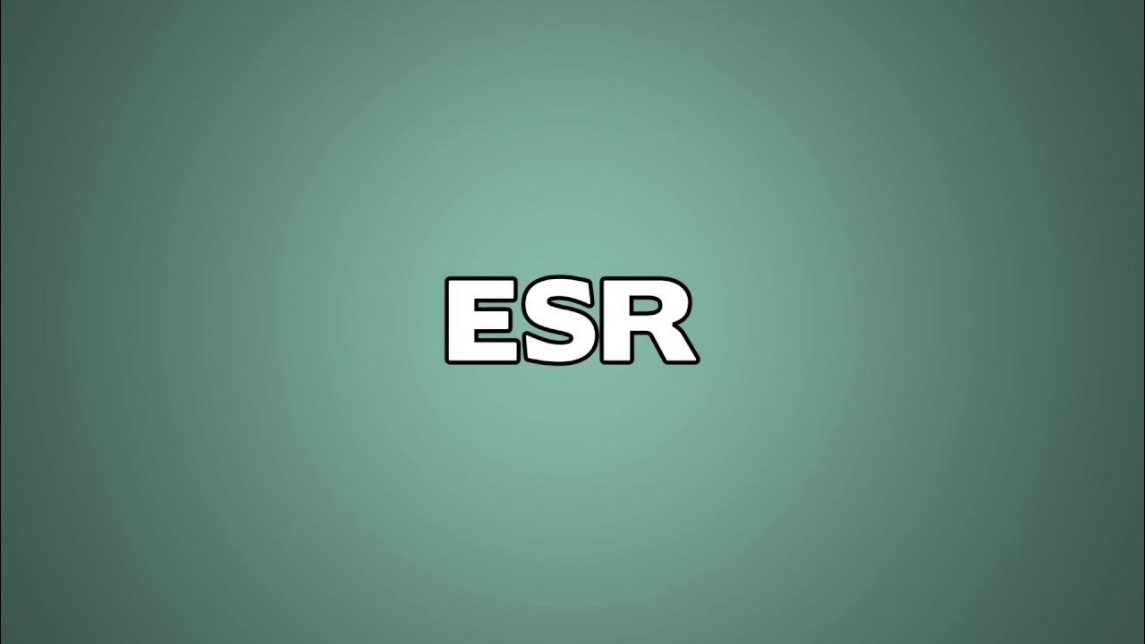 Esr Meaning Tamil