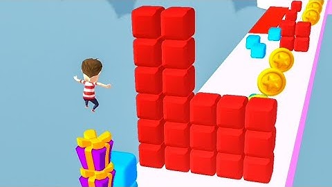 Cube Stacker Surfer 3D Lv 13 - Gameplay Walkthrough iOs, Android #Shorts