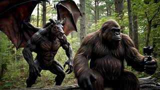 Jersey Devil attacked BIGFOOT!