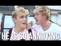 Jake Paul annoying Logan Paul Compilation