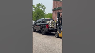 F150 Powerboost vs 3600 lb. of concrete #trucks #construction