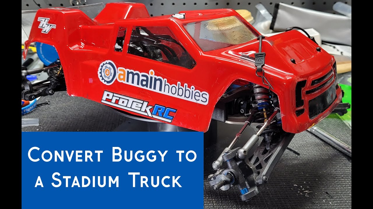 Converted a RC Buggy into a Stadium Truck YouTube