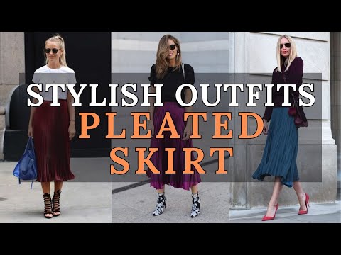 2024 Fashion Trends | Stylish Pleated Skirt Outfit Ideas | Fashion Inspiration