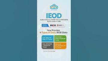 TrueData Provides 4 types of Daily #IEODData