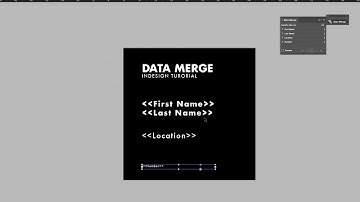 Indesign CC - Data Merge
