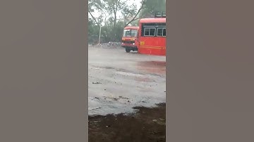 महाराष्ट्र राज्य मार्ग परिवहन महामंडळ . msrtc ❤️  चिंब पावसात भिजताना #लालपरी #msrtc #उर्धुळकर