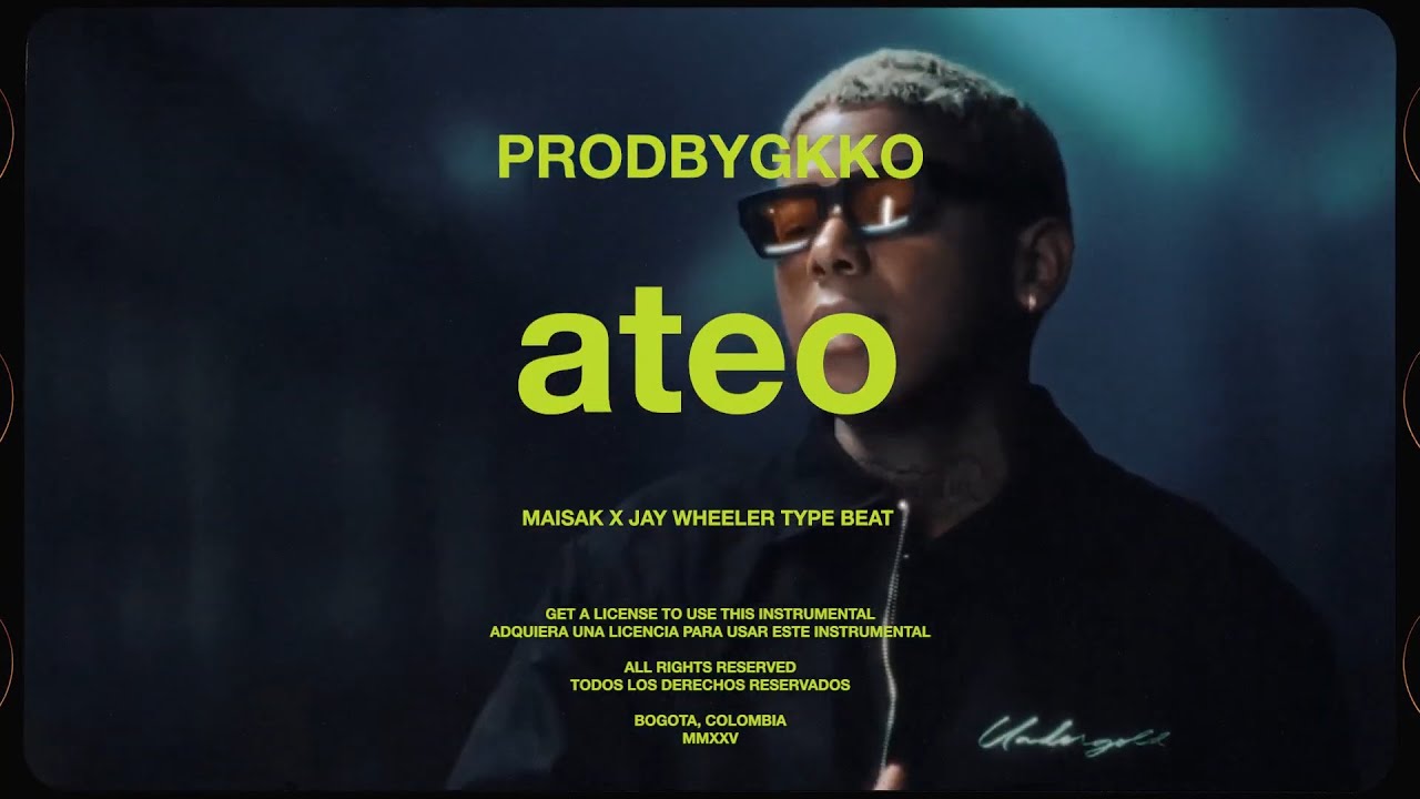 Maisak x Jay Wheeler Type Beat "ateo" Reggaeton Instrumental 2025 | PRODBYGKKO
