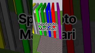 spot poto pelangi lokasi #bungawaterpark #design