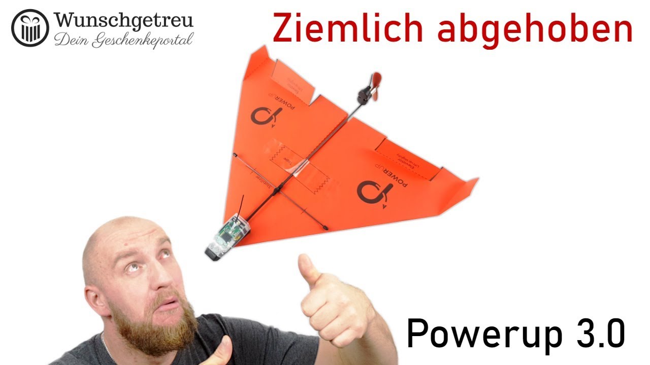 Powerup 3.0 ► Smartphone gesteuerter Papierflieger ✅ Wir haben ihn getestet! | Wunschgetreu