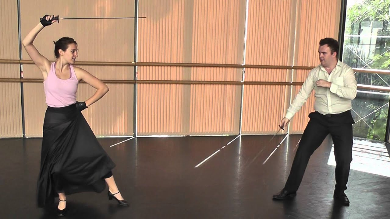 Matt and Lauren Smallsword Fight