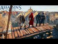 Assassin's Creed Unity Epic co-op Teamwork, Combat & Stealth Gameplay #1