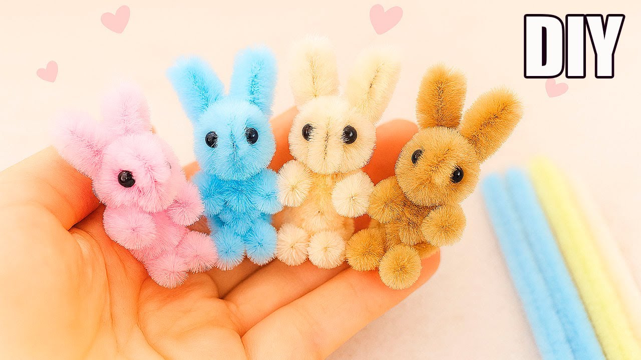 😍JUST ONE PIPE CLEANER😍 MICRO Rabbits😍 VERY SIMPLE