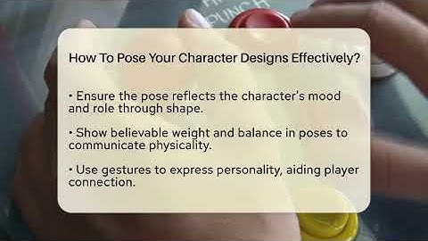 How To Pose Your Character Designs Effectively? - Video Gamers Vault