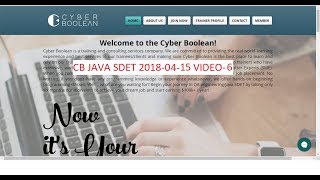 CB JAVA SDET CLASSROOM 2018-04-15 VIDEO-6