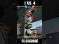 1 VS 4 DESTROYED IN SECONDS