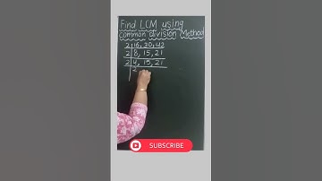 FINDING LCM USING COMMON DIVISION METHOD IS SO EASY - CLASS 5 #lcm #lcmandhcf #mathsshorts #shorts