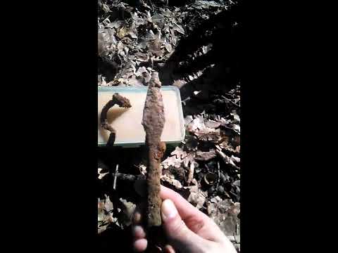 Roman spear head and fibula (rimsko koplje i fibula) - Metal detecting