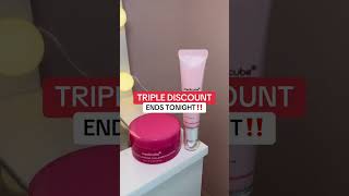 HURRY and grab the TRIPLE DISCOUNT on the Medicube PDRN Ponk Caffeine Collagen Eye Patch and the