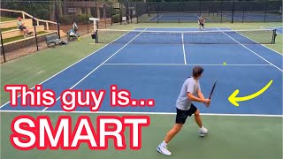 You Have To Be Smart In This Situation (Tennis Singles Strategy)
