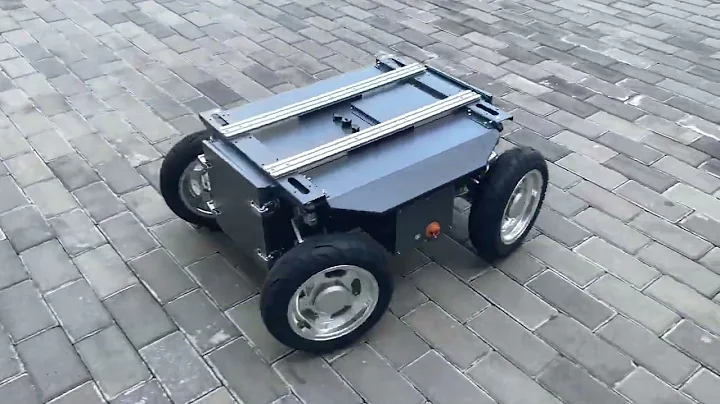 Four-wheel steering unmanned vehicle ，Best Off Road Robot Chassis with 4 Wheel Drive。