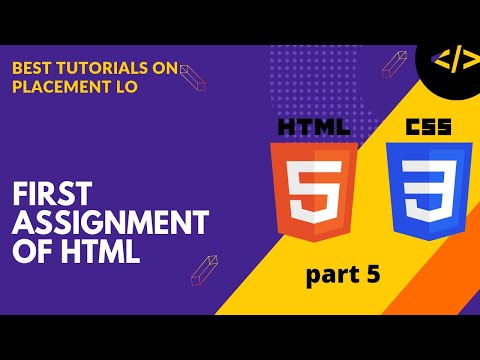 | assignment of html | html css cource | web chromo |