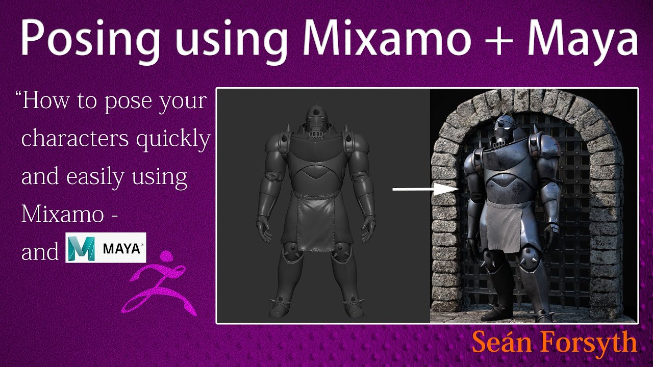 Using Mixamo and Maya to pose your ZBrush characters - YouTube