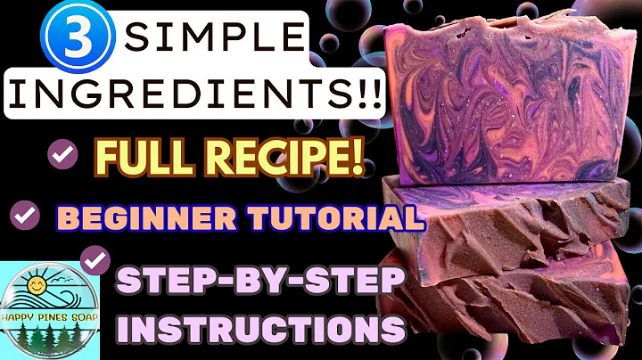 How to Make Soap with Only 3 Ingredients | Easy Beginner Cold Process Soap Recipe