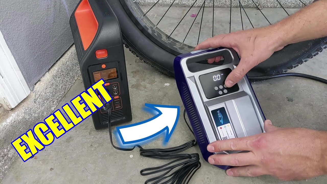 Hyfive 12V Portable Cordless Air Compressor – Rechargeable Car Tyre Inflator With Digital Gauge