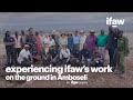 Experiencing ifaws work on the ground in amboseli for the first time