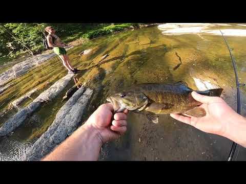 Smallmouth bass fishing