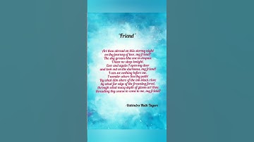 Rabindra Nath Tagore and his famous poems ✨// #english #rabindranathtagore #poem #englishwithnidhi