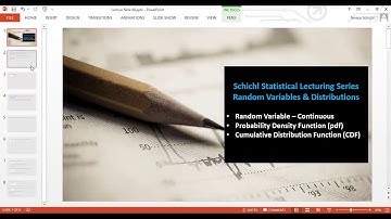 Random Variable and Distribution Function Lecture 8.1  -- Continuous random variable, pdf and cdf.