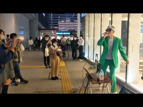 JustIn（ジャスティン）「君の為のキミノウタ」2022.11.11　横浜駅西口ストリートライブ【路上ライブ対決5日目/兄弟喧嘩】RingRing　川崎鷹也cover