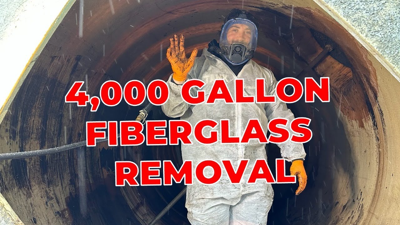 4,000 Gallon Fiberglas Removal YouTube