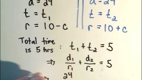 Algebra Word Problem: Distance, Rate, and Time