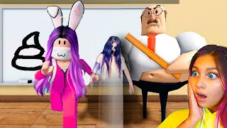 картинка: ПОБЕГ ИЗ ШКОЛЫ 😱 ПРИЗРАК ДЕВОЧКУ ЗАКРЫЛИ в Роблокс ROBLOX