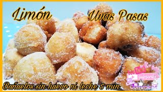 Buñuelos al instante|SIN HUEVO NI LECHE| dulceysalado⭐