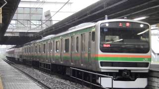 【JR】E231系1000番台U-501 宇都宮発車