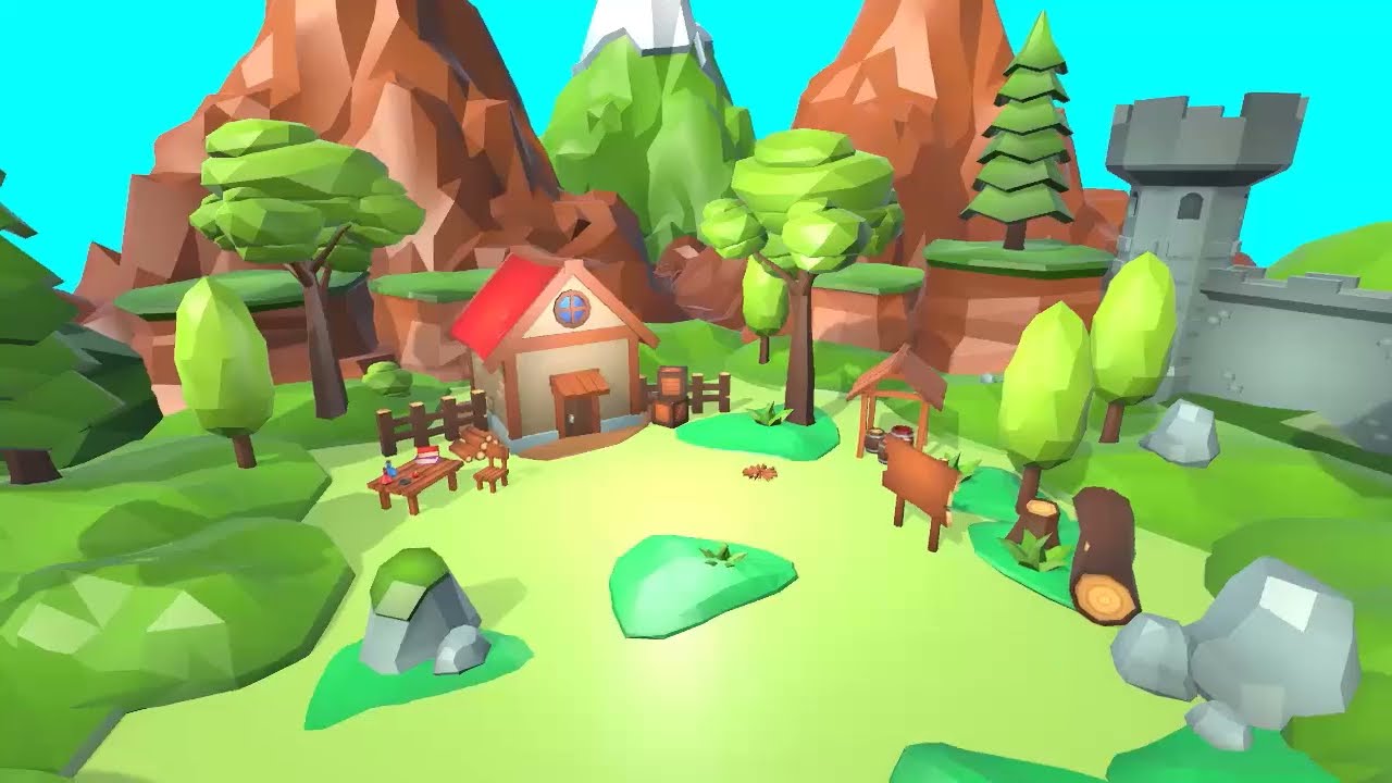 Fantasy Lowpoly Pack Complete | Design Stunning Low-Poly Fantasy Worlds in Unity