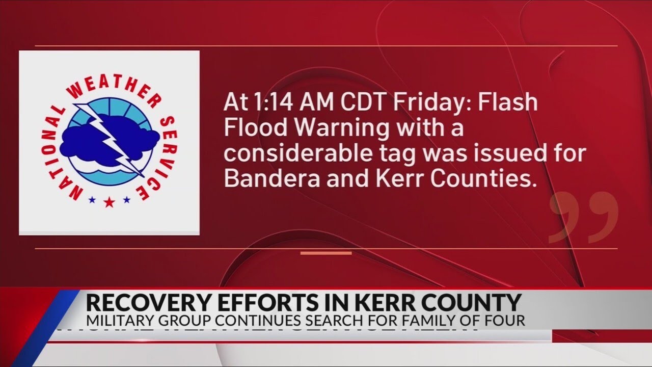 Search efforts continue in flood-ravaged areas of Central Texas