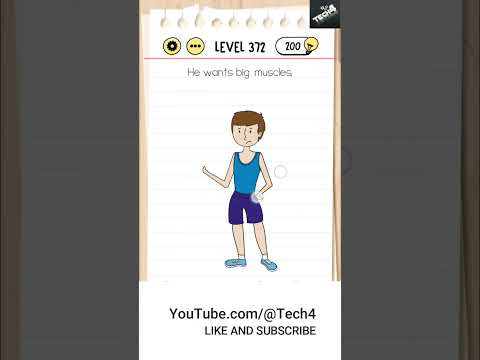 Brain Test Level 372 Answer. He wants big muscles. #shorts #braintest @Tech4
