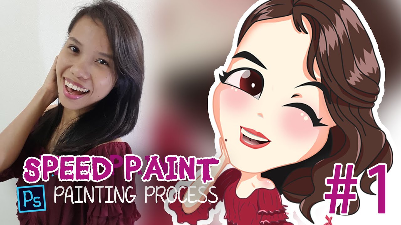 How To Cartoon Yourself | Chibi Self Portrait | PHOTOSHOP Speed Paint ...