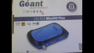 شرح طريقة ادخال تردد القنوات و ترتيبها لجهاز  جيونRS8 MINI HD PLUS