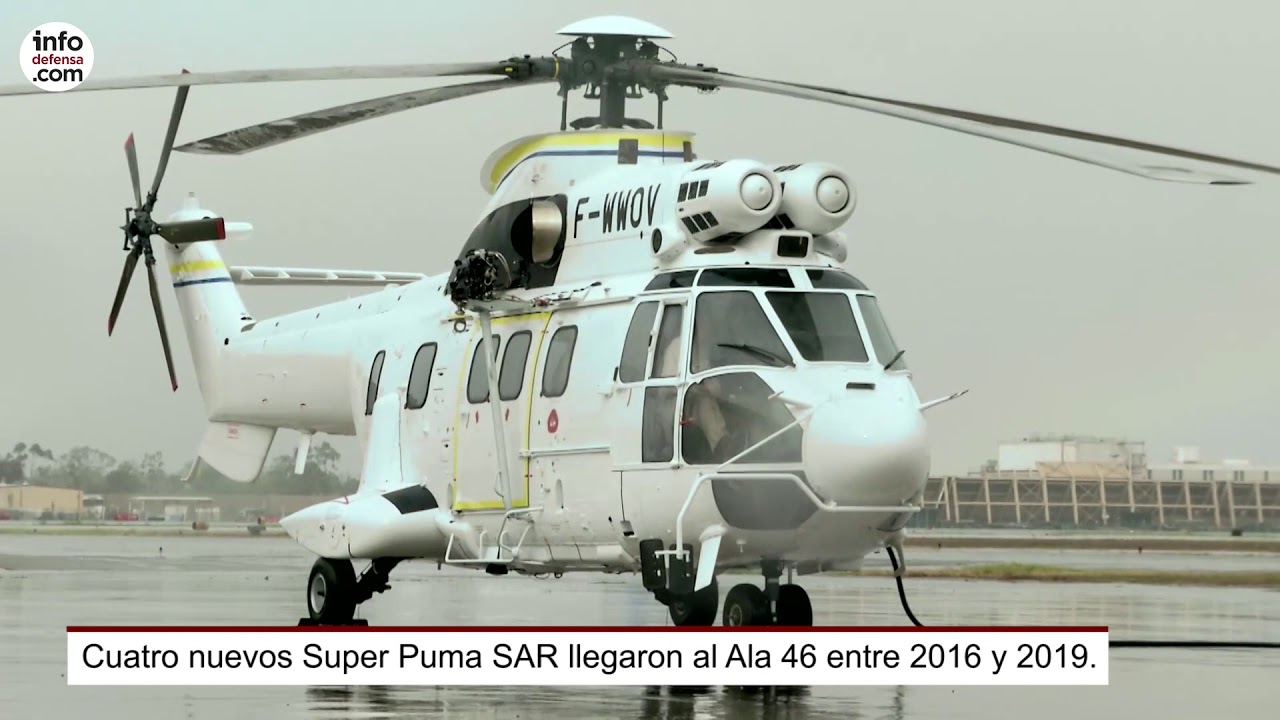 Los Super Puma SAR la aérea de Gando (Ala 46) superan las 2.000 horas de vuelo - YouTube