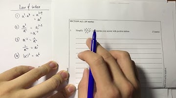 DSE Maths Section A(1) - Law of Index