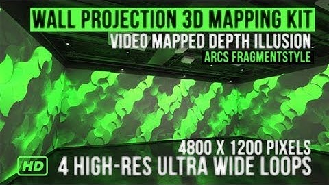 Wall Projection Mapping - 3D illusion Starter Kit (Arc Style) | Motion Graphics - Videohive template