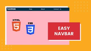 Full Easy Navigation Bar using HTML and CSS Guide